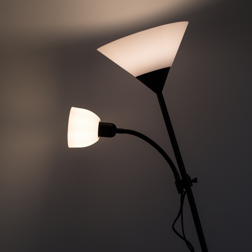 Brilagi - Φωτιστικό δαπέδου ARIANA 1xE27/100W/230V + 1xE14/25W μαύρο