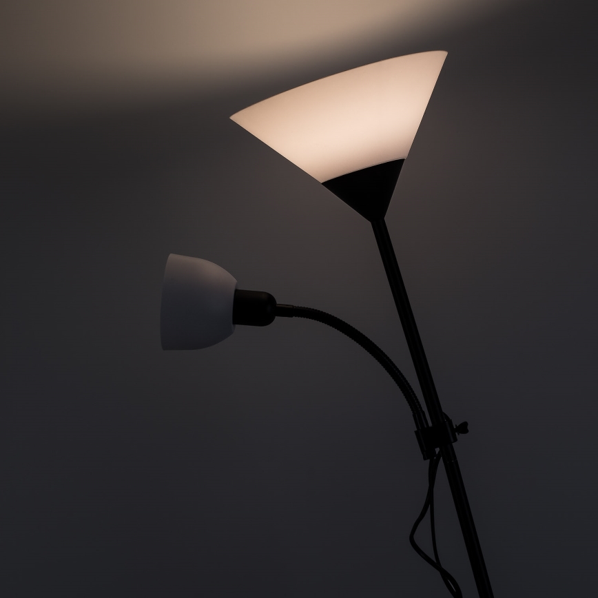 Brilagi - Φωτιστικό δαπέδου ARIANA 1xE27/100W/230V + 1xE14/25W μαύρο