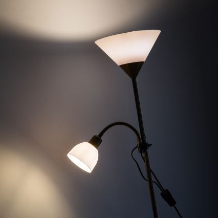 Brilagi - Φωτιστικό δαπέδου ARIANA 1xE27/100W/230V + 1xE14/25W, χρυσό