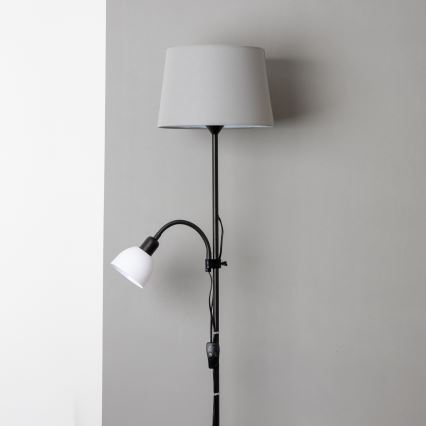 Brilagi - Φωτιστικό δαπέδου CERIA 1xE27/100W/230V + 1xE14/25W μαύρο/γκρι