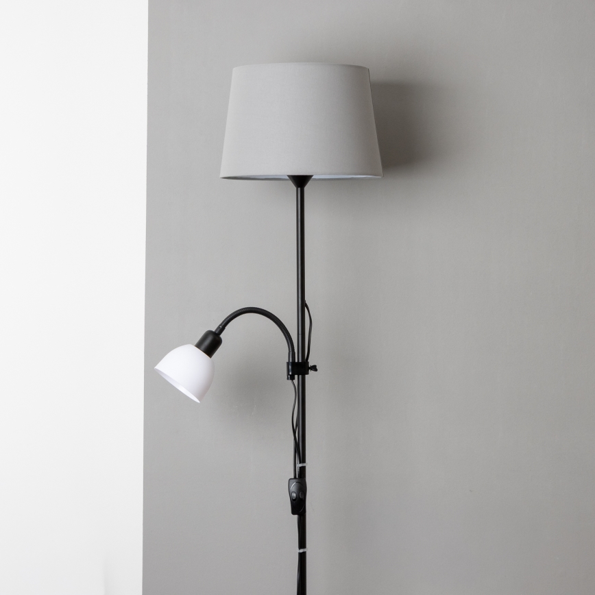 Brilagi - Φωτιστικό δαπέδου CERIA 1xE27/100W/230V + 1xE14/25W μαύρο/γκρι