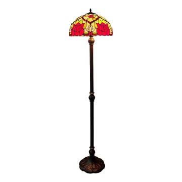 Brilagi - Φωτιστικό δαπέδου Tiffany με βιτρώ GARLAN 2xE27/60W/230V