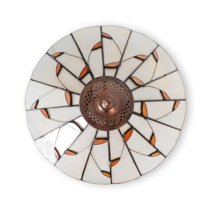 Brilagi - Φωτιστικό δαπέδου βιτρώ Tiffany FOLIA 2xE27/60W/230V