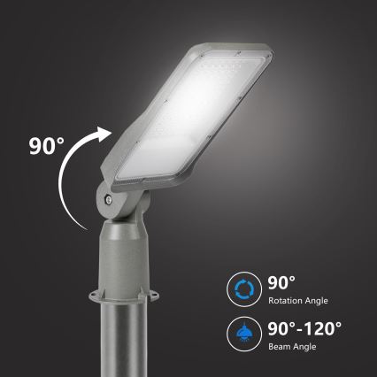 Brilagi - Φωτιστικό δρόμου LED URBANLIGHT LED/50W/230V γκρι IP65
