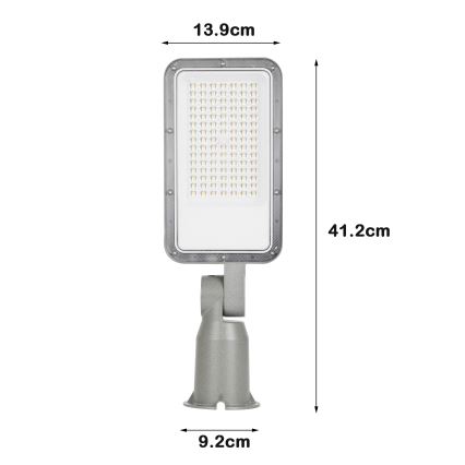 Brilagi - Φωτιστικό δρόμου LED URBANLIGHT LED/50W/230V γκρι IP65