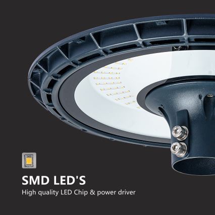 Brilagi - LED φωτιστικό δρόμου με στύλο 5 m URBANSPARK LED/120W/230V ανθρακί IP65