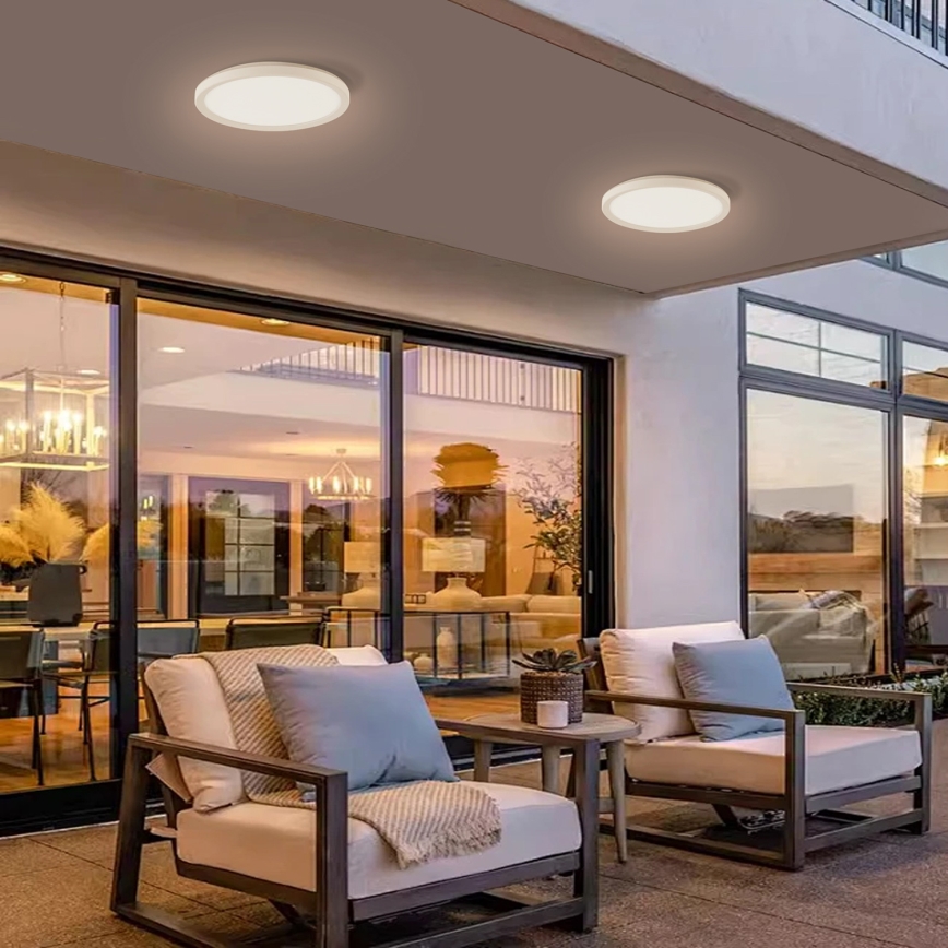 Brilagi - Φωτιστικό οροφής μπάνιου LED ULTRA SLIM LED/12W/230V διάμετρος 22,5 cm λευκό IP54