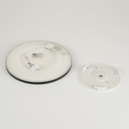 Brilagi - Φωτιστικό οροφής μπάνιου LED ULTRA SLIM LED/12W/230V διάμετρος 22,5 cm μαύρο IP54