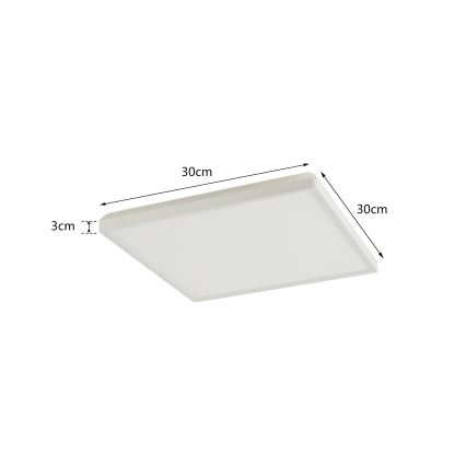 Brilagi - Φωτιστικό οροφής μπάνιου LED ULTRA SLIM LED/18W/230V 30x30 cm λευκό IP54