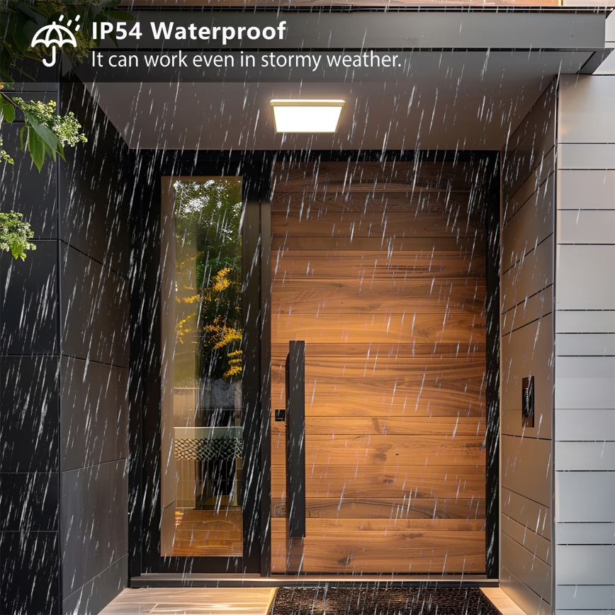 Brilagi - LED πλαφονιέρα μπάνιου ULTRA SLIM LED/18W/230V 30x30 cm χρυσή IP54