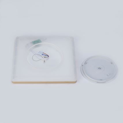 Brilagi - LED πλαφονιέρα μπάνιου ULTRA SLIM LED/18W/230V 30x30 cm χρυσή IP54