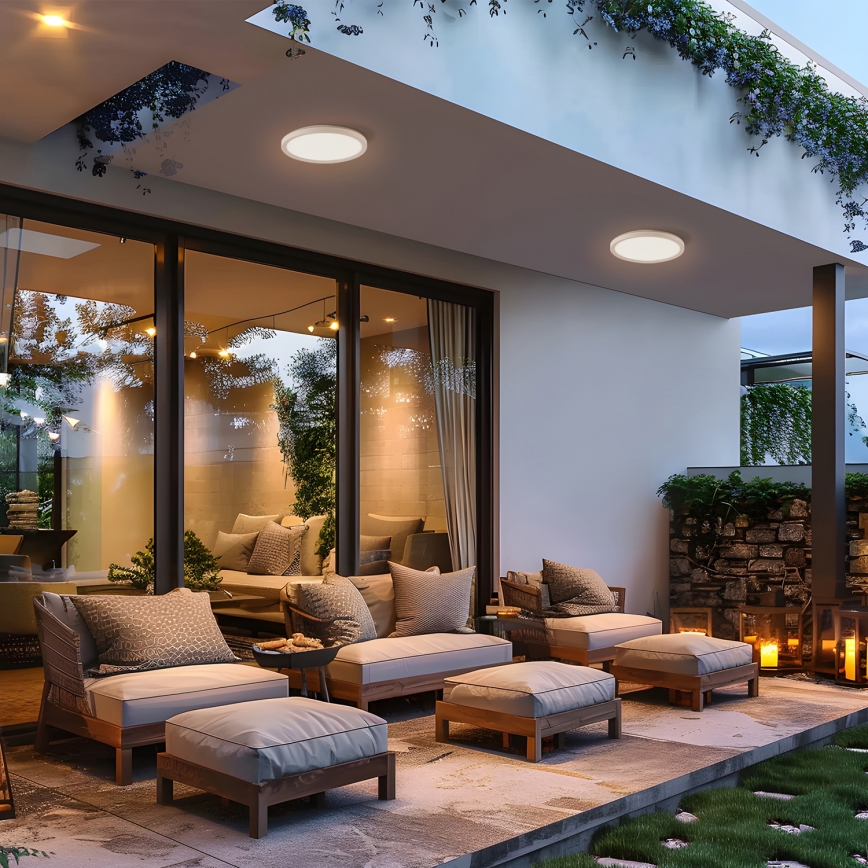 Brilagi - Φωτιστικό οροφής μπάνιου LED ULTRA SLIM LED/18W/230V διάμετρος 30 cm λευκό IP54