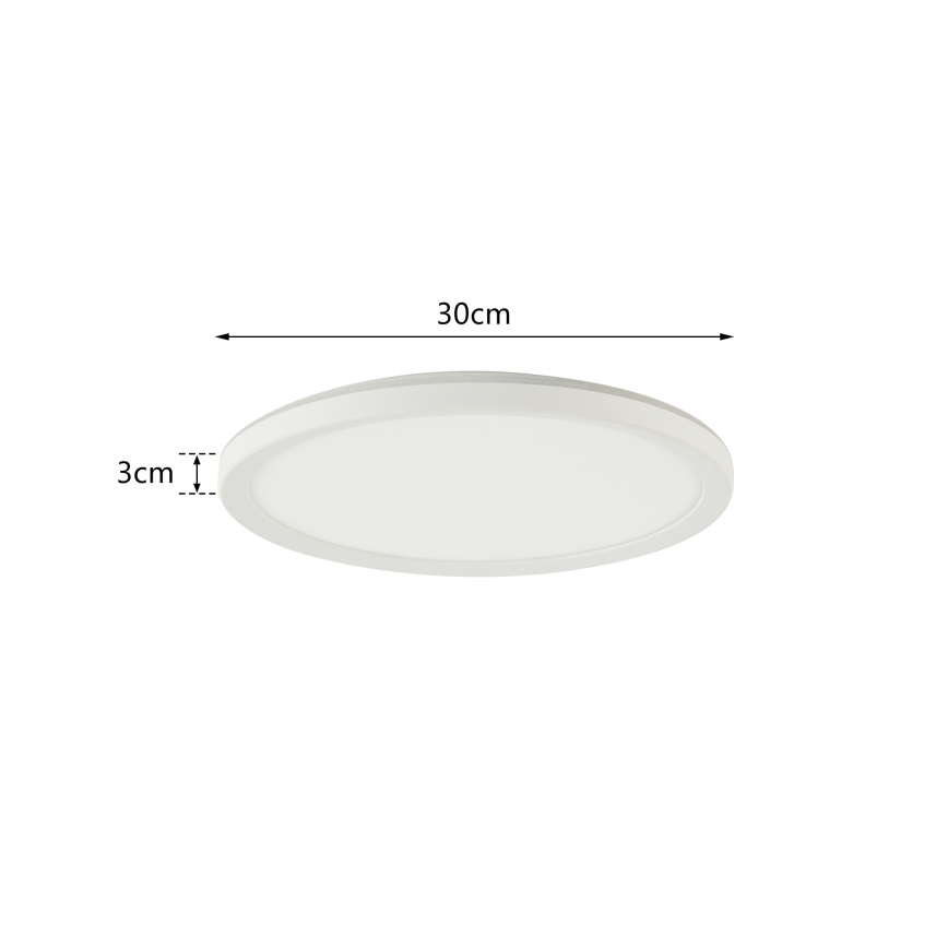Brilagi - Φωτιστικό οροφής μπάνιου LED ULTRA SLIM LED/18W/230V διάμετρος 30 cm λευκό IP54