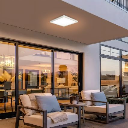 Brilagi - Φωτιστικό οροφής μπάνιου LED ULTRA SLIM LED/24W/230V 42x42 cm λευκό IP54