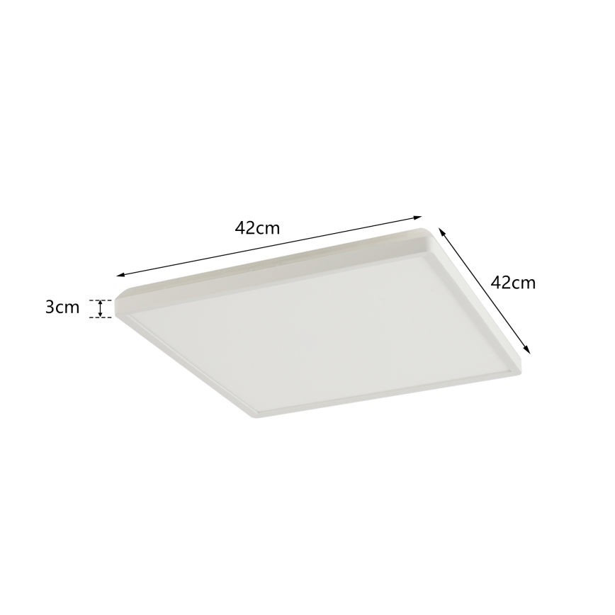 Brilagi - Φωτιστικό οροφής μπάνιου LED ULTRA SLIM LED/24W/230V 42x42 cm λευκό IP54