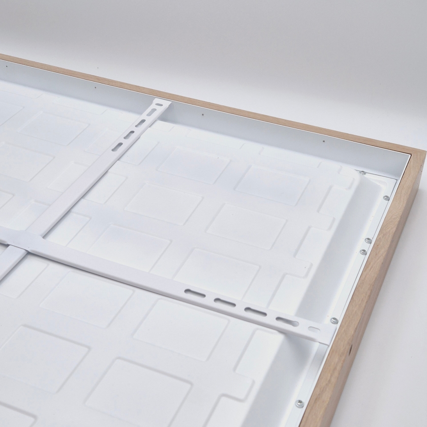 Brilagi - Φωτιστικό οροφής LED για μπάνιο WOODY FRAME, 50W/230V, 60x60 cm, IP44, σε απόχρωση δρυός