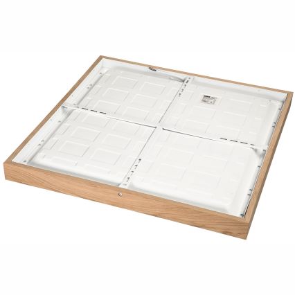 Brilagi - Φωτιστικό οροφής LED για μπάνιο WOODY FRAME, 50W/230V, 60x60 cm, IP44, σε απόχρωση δρυός