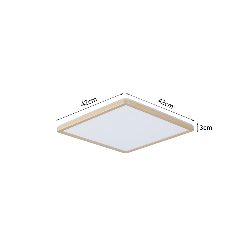 Brilagi - Φωτιστικό μπάνιου ULTRA SLIM LED/24W/230V 42x42 cm χρυσό IP54