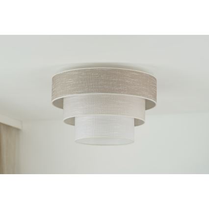 Brilagi - Φωτιστικό οροφής ALASKA LUNETA 1xE27/15W/230V διάμετρος 45 cm γκρι/κρεμ