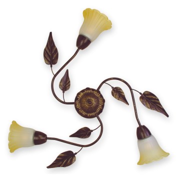BRILAGI - Φωτιστικό οροφής BLOSSOM 3xE27/40W/230V Ø 75 cm πατίνα/ορείχαλκος