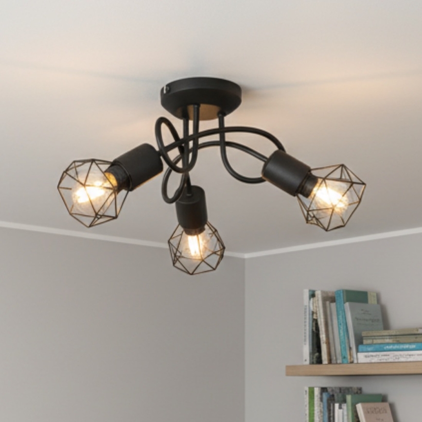 Brilagi - Φωτιστικό οροφής CAGE 3xE14/40W/230V