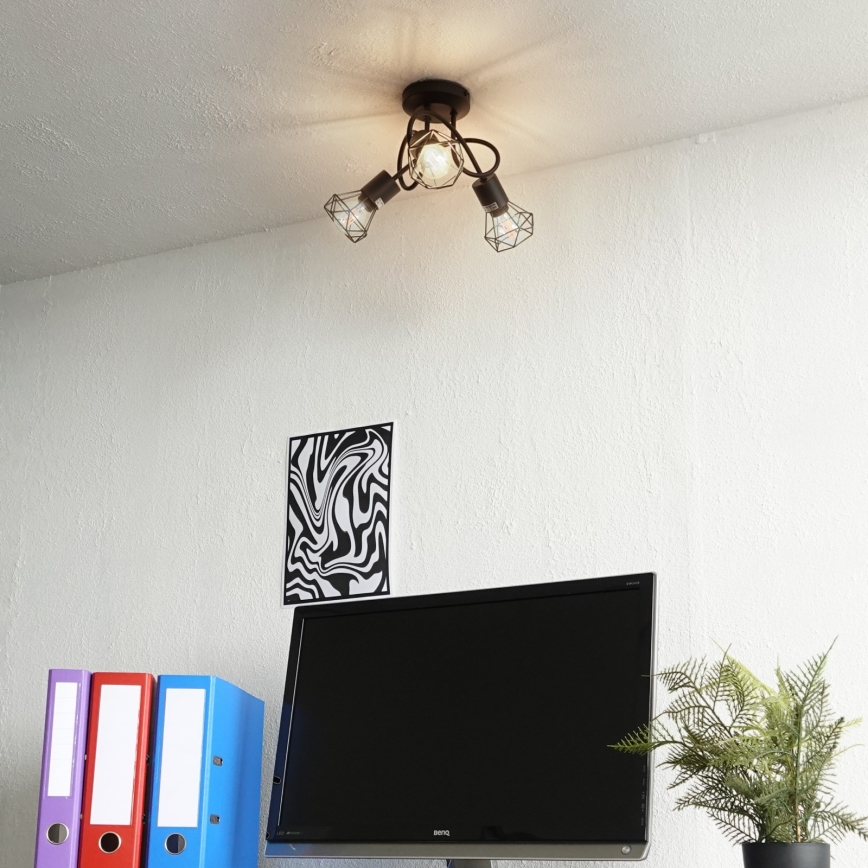 Brilagi - Φωτιστικό οροφής CAGE 3xE14/40W/230V