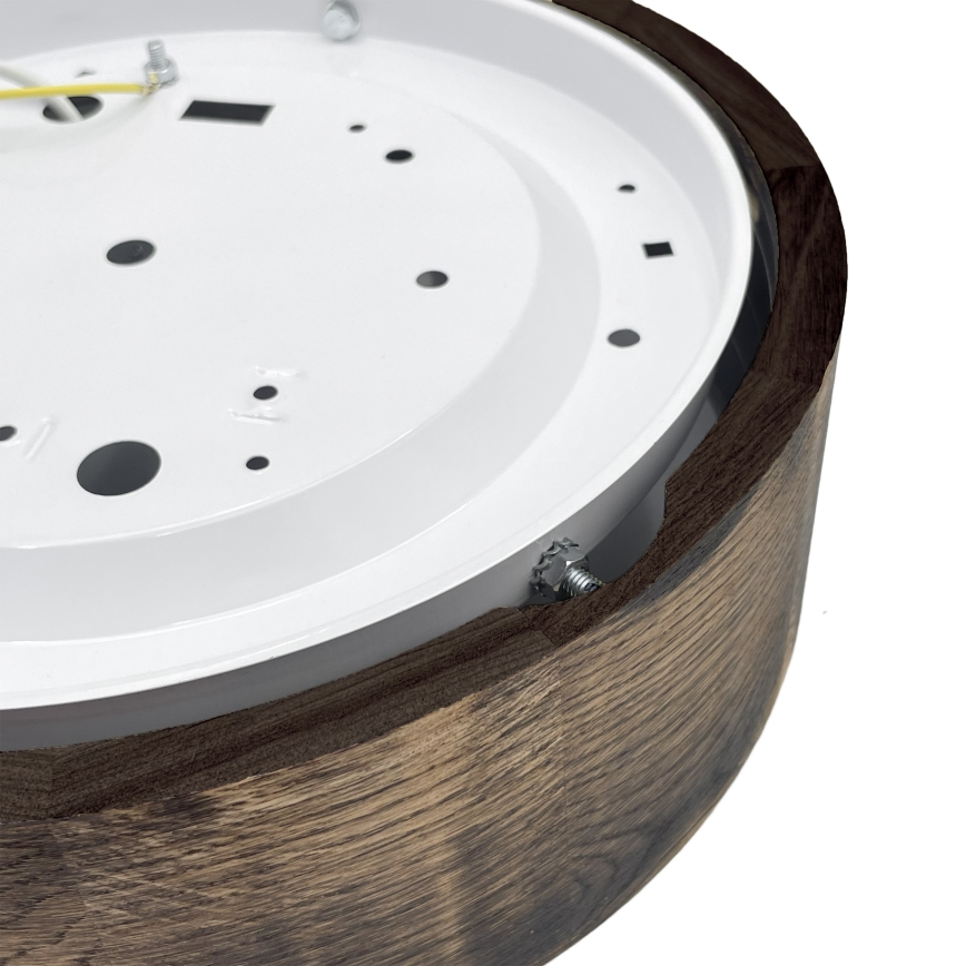 Brilagi - Φωτιστικό οροφής CARVALHO SMOKEY 1xE27/60W/230V από βελανιδιά διάμ. 27,5 εκ.