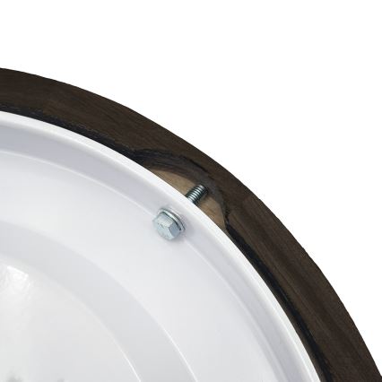 Brilagi - Φωτιστικό οροφής CARVALHO SMOKEY 1xE27/60W/230V από βελανιδιά διάμ. 27,5 εκ.