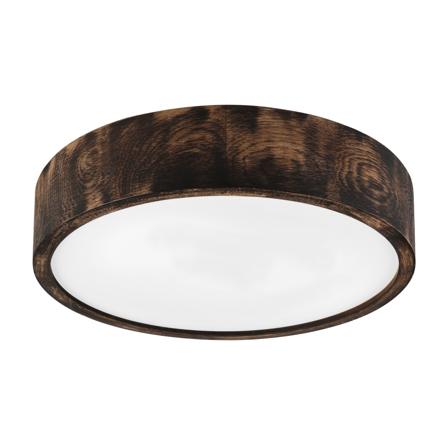 Brilagi - Φωτιστικό οροφής CARVALHO SMOKEY 2xE27/60W/230V σε απόχρωση δρυός διάμ. 37,5 cm