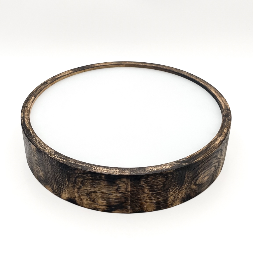 Brilagi - Φωτιστικό οροφής CARVALHO SMOKEY 2xE27/60W/230V σε απόχρωση δρυός διάμ. 37,5 cm