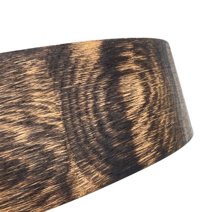 Brilagi - Φωτιστικό οροφής CARVALHO SMOKEY 2xE27/60W/230V σε απόχρωση δρυός διάμ. 37,5 cm