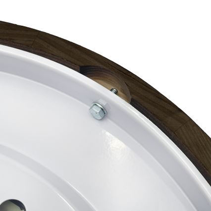 Brilagi - Φωτιστικό οροφής CARVALHO SMOKEY 2xE27/60W/230V σε απόχρωση δρυός διάμ. 37,5 cm