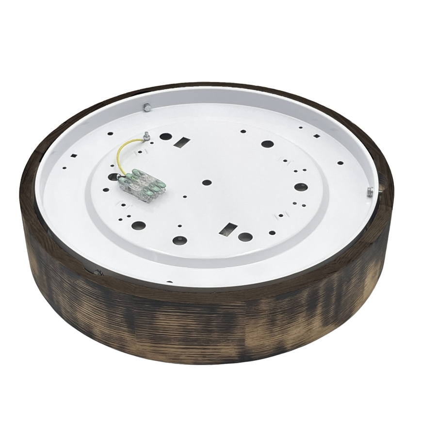 Brilagi - Φωτιστικό οροφής CARVALHO SMOKEY 2xE27/60W/230V σε απόχρωση δρυός διάμ. 37,5 cm