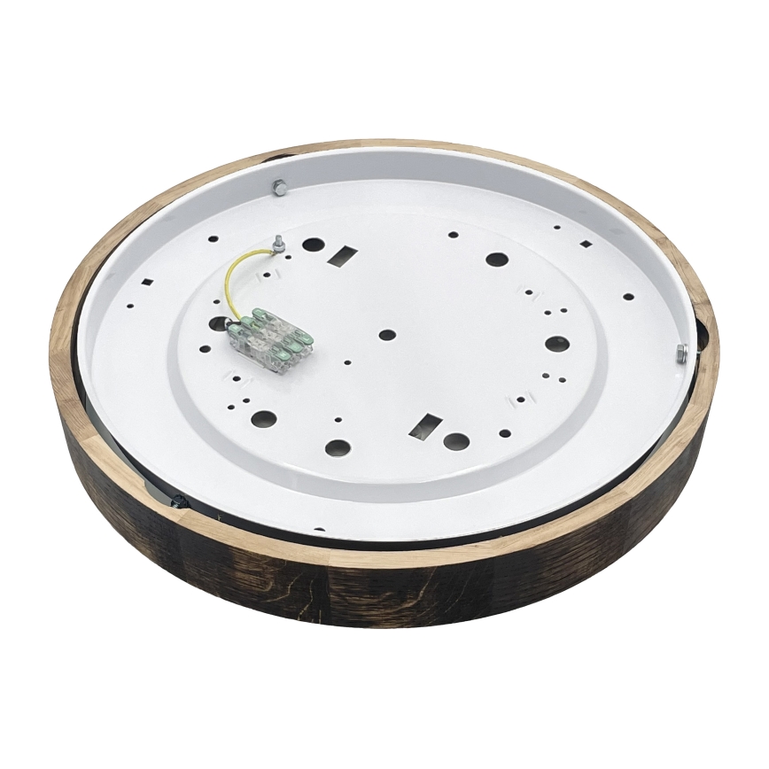 Brilagi - Φωτιστικό οροφής CARVALHO SMOKEY 3xE27/15W/230V, από δρυς, διάμ. 47,5 εκ.