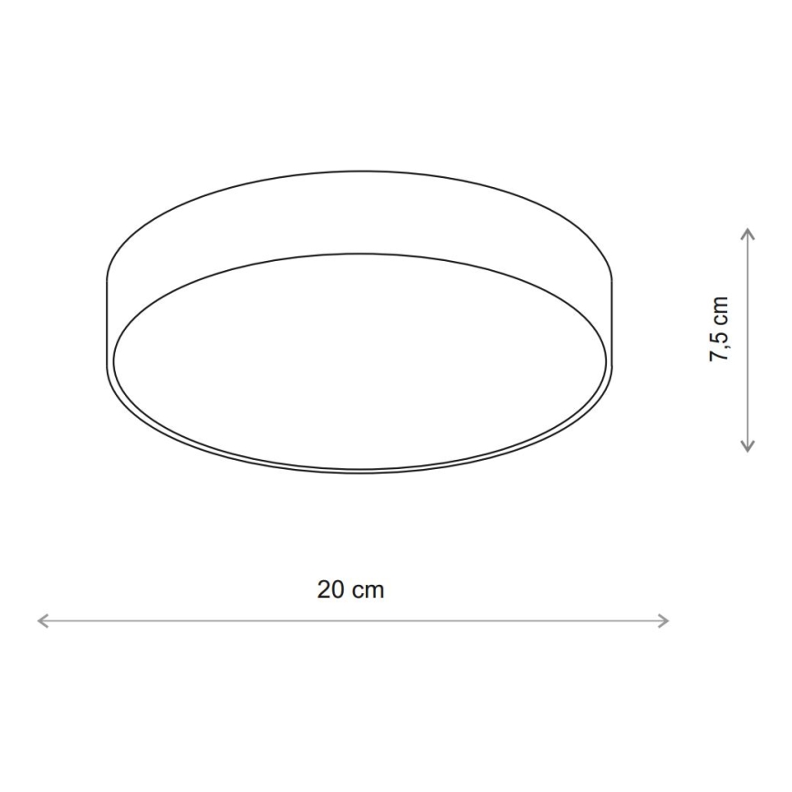 Brilagi - Φωτιστικό οροφής CLARE 1xE27/40W/230V διάμετρος 20 cm μπεζ