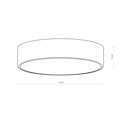 Brilagi - Φωτιστικό οροφής CLARE 2xE27/24W/230V Ø 30 cm καφέ
