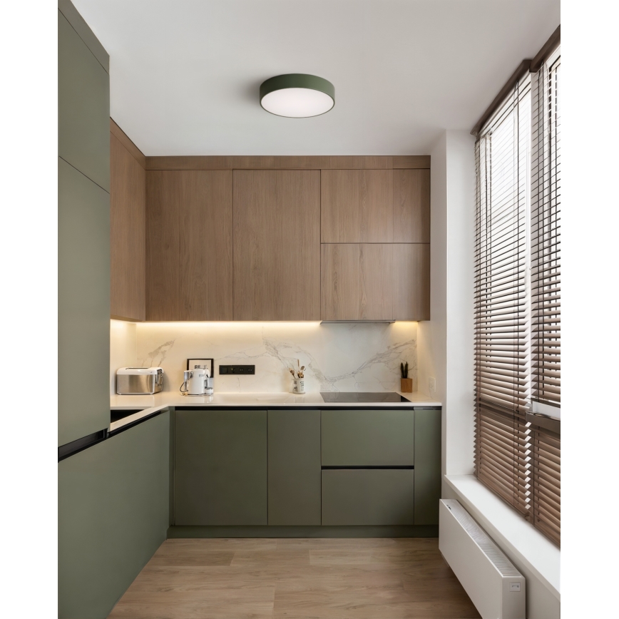 Brilagi - Φωτιστικό οροφής CLARE 2xE27/24W/230V Ø 30 cm χακί