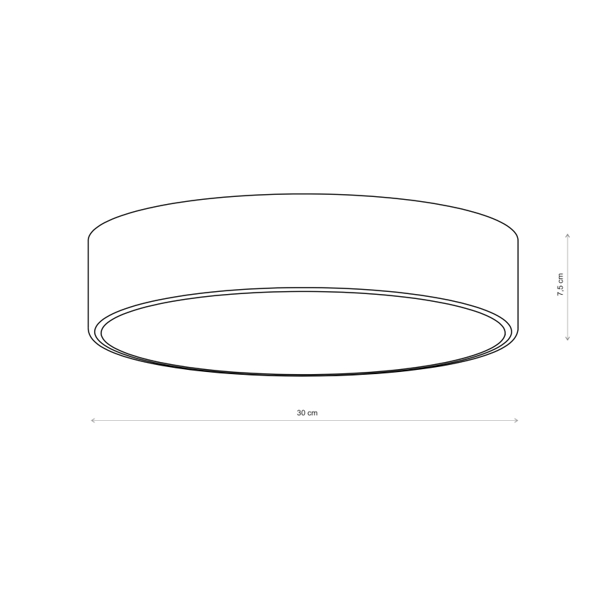 Brilagi - Φωτιστικό οροφής CLARE 2xE27/40W/230V Ø 30 cm χακί