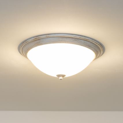 Brilagi - Φωτιστικό οροφής CLASSIC 3xE27/60W/230V κρεμ/πατίνα