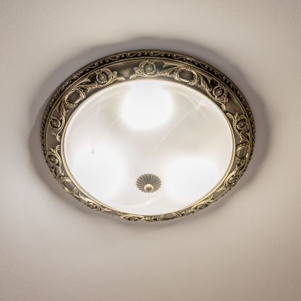 BRILAGI - Φωτιστικό οροφής CLASSIC 3xE27/60W/230V ορείχαλκος