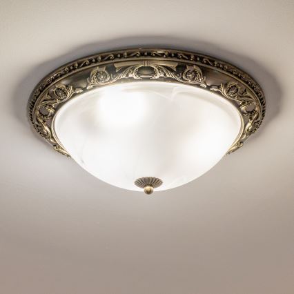 BRILAGI - Φωτιστικό οροφής CLASSIC 3xE27/60W/230V ορείχαλκος
