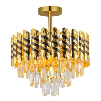Brilagi - Φωτιστικό οροφής CRISTAL, προσαρτημένο, 5xE14/40W/230V, διάμετρος 38 εκ.