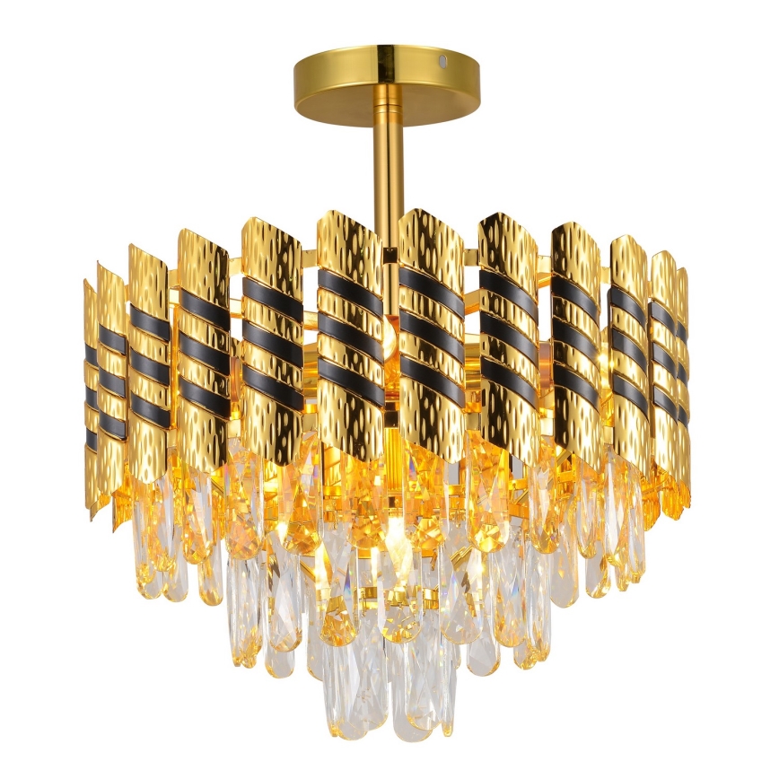 Brilagi - Φωτιστικό οροφής CRISTAL, προσαρτημένο, 5xE14/40W/230V, διάμετρος 38 εκ.