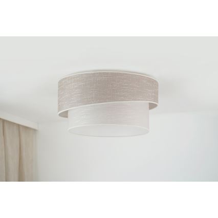 Brilagi - Φωτιστικό οροφής DOVER SHINE 1xE27/15W/230V διάμετρος 50 cm γκρι/κρεμ