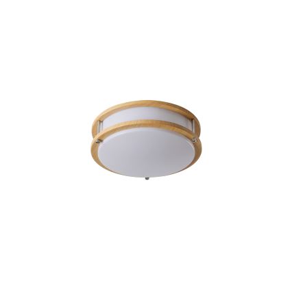 Brilagi - Φωτιστικό οροφής ELARO 2xE27/40W/230V Ø 26 cm με ξύλινο φινίρισμα