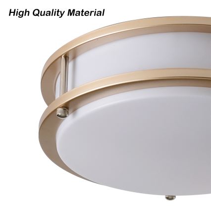 Brilagi - Φωτιστικό οροφής ELARO 2xE27/40W/230V Ø 26 εκ. χρυσό