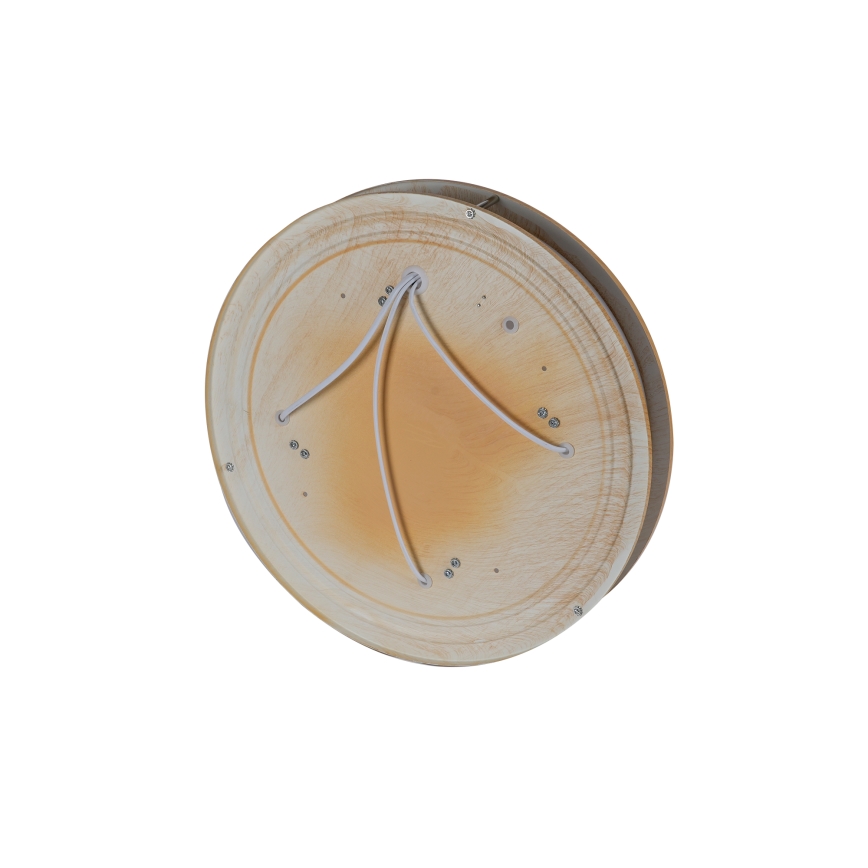 Brilagi - Φωτιστικό οροφής ELARO 4xE27/40W/230V Ø 41 cm φινίρισμα ξύλου