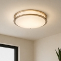 Brilagi - Φωτιστικό οροφής ELARO 4xE27/40W/230V Ø 41 cm χρυσό