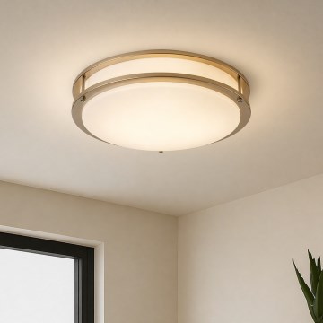 Brilagi - Φωτιστικό οροφής ELARO 4xE27/40W/230V Ø 41 cm χρυσό