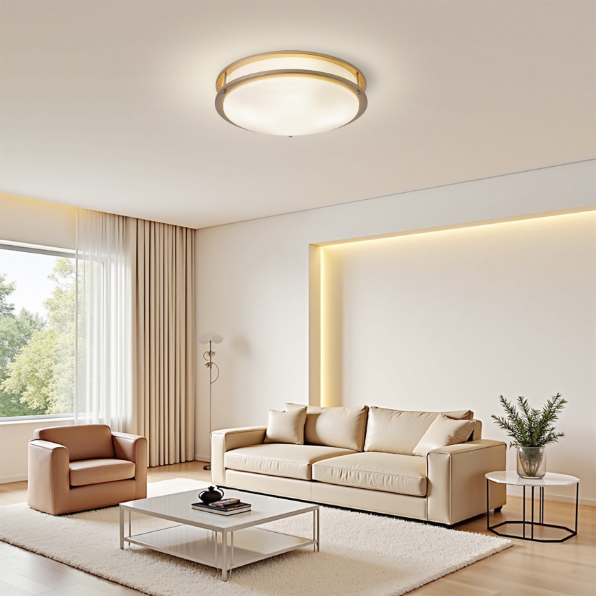 Brilagi - Φωτιστικό οροφής ELARO 4xE27/40W/230V Ø 41 cm χρυσό